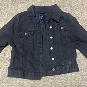 Black jean denim jacket